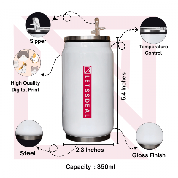 Personalized Cricket Theme Can with Custom Name