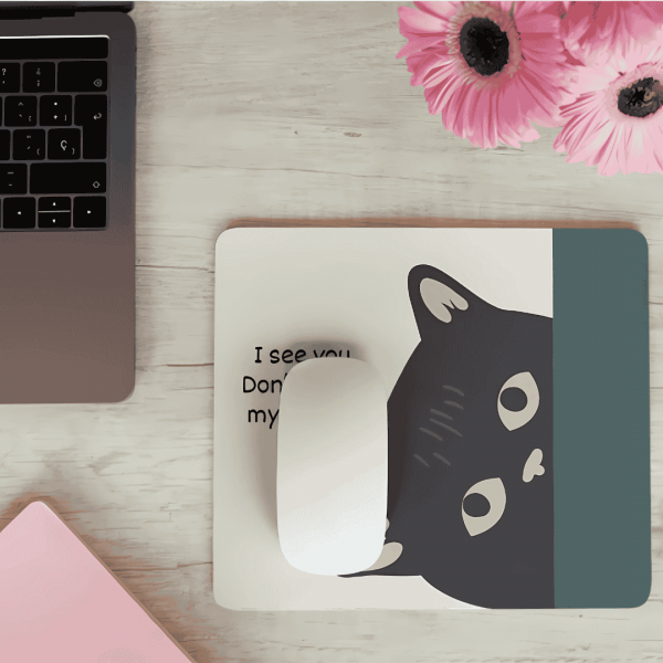cat mouse pad