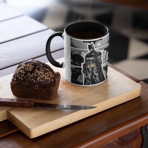 Batman Comic Style Black Mug - Image 3
